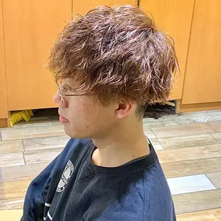 ショート パーマ メンズ メンズパーマ&メンズ 縮毛矯正/平野/渋谷のヘアスタイル