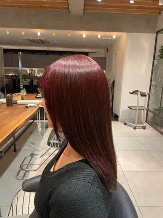 セミロング 髪質改善✨高級カラー 野井琢生のヘアスタイル