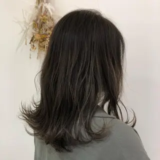 セミロング カラー 【髪質改善】 梅田　聡のヘアスタイル