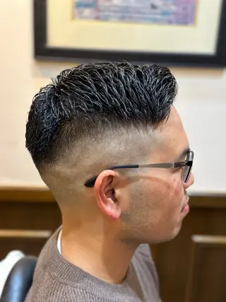 ショート パーマ メンズ 七澤 颯太のヘアスタイル