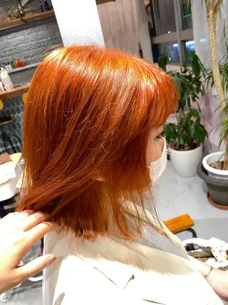 ミディアム カラー 横川 みづきのヘアスタイル