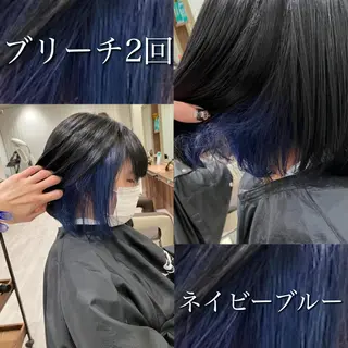 ショート 雅/ダブルカラー/ 白髪ぼかしハイライトのヘアスタイル