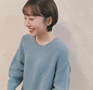 ショート ブリーチカラー🎀 韓国風/寺門美優のヘアスタイル