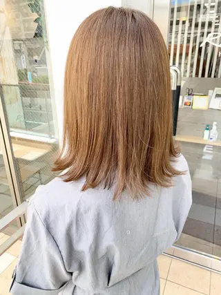 ミディアム カラー パーマ 名古屋駅/トップス タイリスト/大黒拓哉のヘアスタイル
