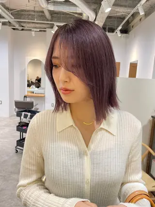 ミディアム カラー ♡kyoka /  uyu♡のヘアスタイル
