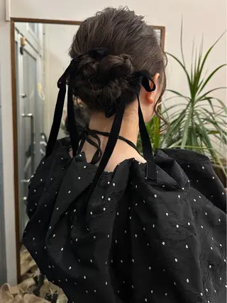 ミディアム ヘアアレンジ 🐏nao /レイヤーカット🐏のヘアスタイル