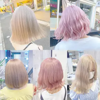 ミディアム 🤍ムラ修正ブリーチ 🤍原宿/YUUのヘアスタイル