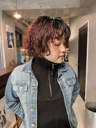 パーマ 前野 日奈のヘアスタイル