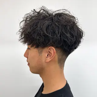 パーマ メンズ メンズパーマ🔵 ブリーチ✨原田慎也のヘアスタイル