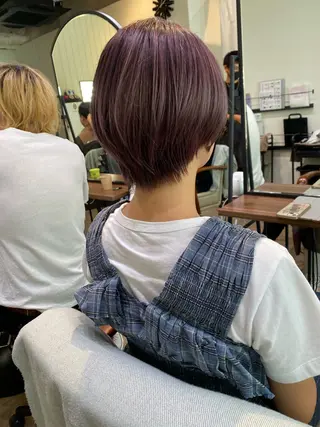 ショート カラー 新宿 / Aujua ｿﾑﾘｴ🫧森田涼介のヘアスタイル