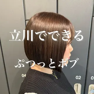 ミディアム カラー ボブ指名No.1 🌼chidaのヘアスタイル