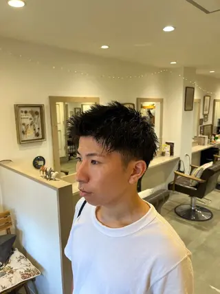 ショート メンズ 🌀メンズパーマ🌀 🐏丸山祐宇🐏のヘアスタイル