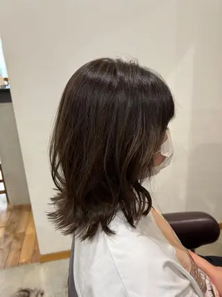 ミディアム カラー ヘアアレンジ キッズ 五反田　美容院☆張 明星☆韓国ヘアのヘアスタイル
