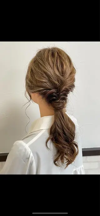 ロング ヘアアレンジ 菊池 栄里奈のヘアスタイル