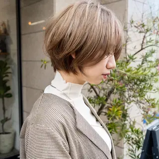 ショート 天王寺韓国ヘア 小山歓実のヘアスタイル