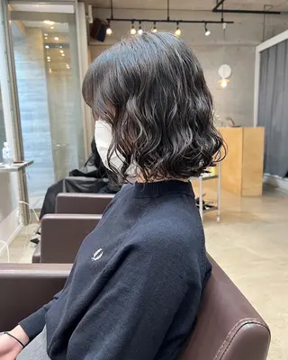 ショート 🌿朝5分でお洒落 パーマスタイル🌿のヘアスタイル