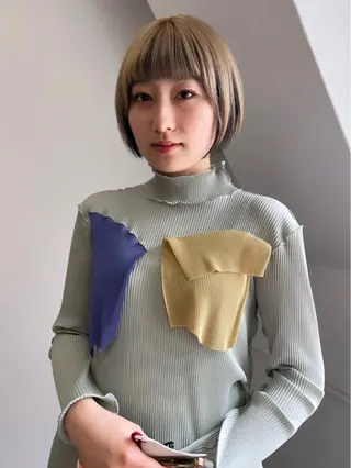ショート カラー ハイトーン/ボブ 🎀sonokaのヘアスタイル