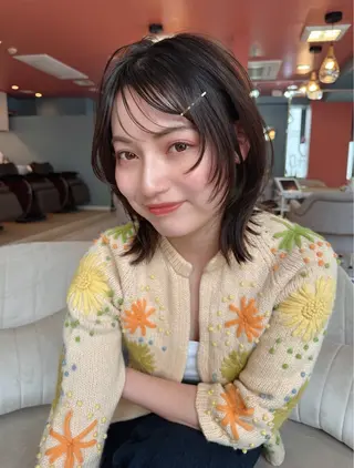 ミディアム 韓国ヘア 🎀華澄のヘアスタイル