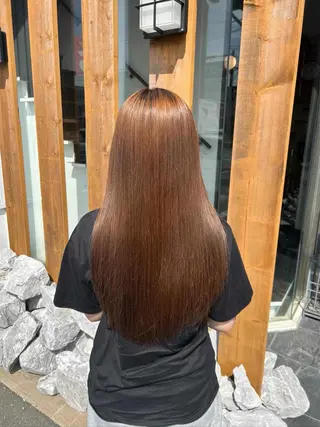 カラー ルプラボウ ふくい きなりのヘアスタイル