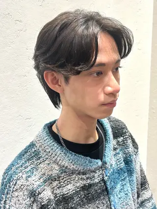 メンズ 北島 遥香🫧インナ ー /ベージュカラーのヘアスタイル