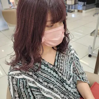セミロング カラー 羽エクステ🩷 🤍まき🤍のマツエク・マツパデザイン