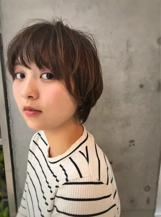 ショート カラー 逗子葉山 ナオイカイラのヘアスタイル