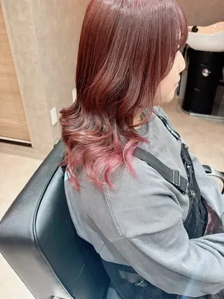 セミロング カラー Mina Akiyamaのヘアスタイル