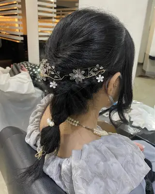 ロング ヘアアレンジ 烏山 達也のヘアスタイル