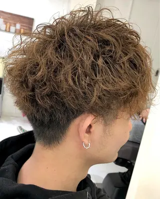 ショート カラー パーマ メンズ メンズ似合わせ🪞 副店長 kotoriのヘアスタイル