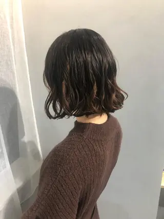 ショート パーマ ロングパーマ木村 ボブパーマのヘアスタイル