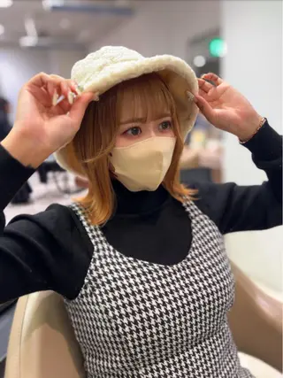 ミディアム カラー 銀座/カラー 🎀momo🎀のヘアスタイル