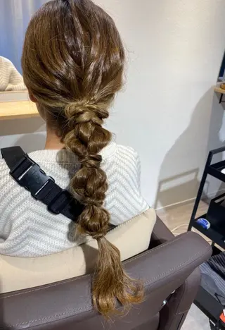 ロング 多田 まりやのヘアスタイル