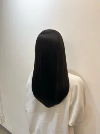 カラー 🎀韓国レイヤー/ 🫧暖色/暗髪カラーのヘアスタイル