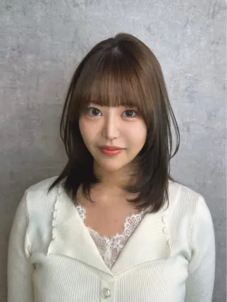 ミディアム トレンド韓国レイヤー 🇰🇷のんのヘアスタイル