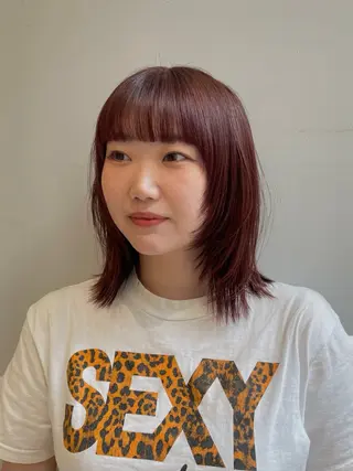 ミディアム カラー 🩶赤み消しカラー 🐈⬛荻野美思🐾のヘアスタイル