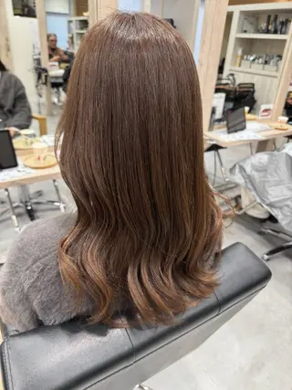 セミロング 永田 まどかのヘアスタイル