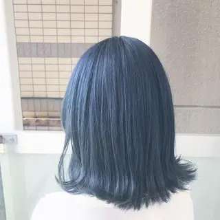 セミロング カラー 岩谷/ブリーチ 🪽透明感カラーのヘアスタイル