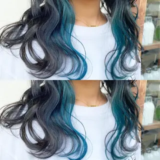 ミディアム カラー あさだ しゅうたろうのヘアスタイル