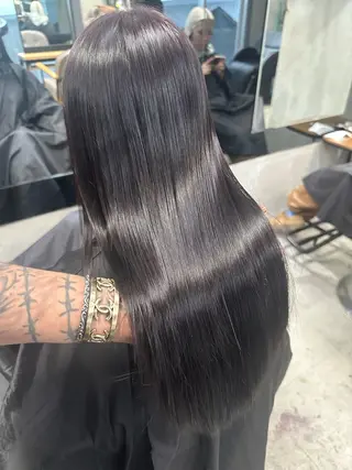 ロング AiM エイム　韓国レイヤーのヘアスタイル