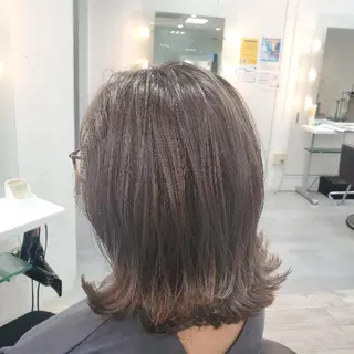 カラー ミディアム 髪質改善/白髪ぼかし SHIONのヘアスタイル