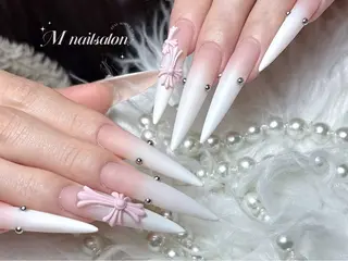 ネイル M🌷nail 長さだし専門店のネイルデザイン