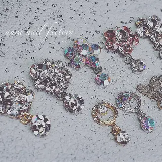 カラー ネイル 赤羽 aura 深爪を断らない✨のネイルデザイン