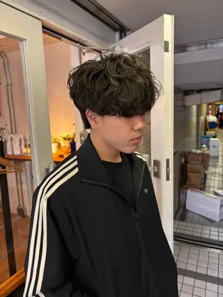 パーマ メンズ kaito パーマ募集！🔵のヘアスタイル