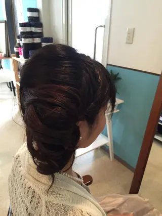 ショート ミディアム セミロング ロング カラー パーマ ヘアアレンジ 早朝✨ヘアセット 着付け/清水玲歌のヘアスタイル