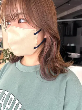 カラー 河野いずみ レイヤー/ボブ 🤍のヘアスタイル
