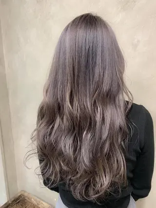 ロング カラー パーマ 🌈髪質改善💕 縮毛矯正✨青木まで✨のヘアスタイル
