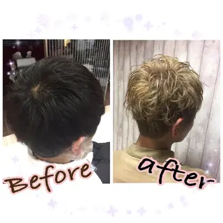 カラー ヘアアレンジ メンズ ショート/レイヤー 🎀細沼玲花のヘアスタイル
