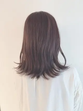 ミディアム カラー なりたいが叶う ながしまじゅんきのヘアスタイル