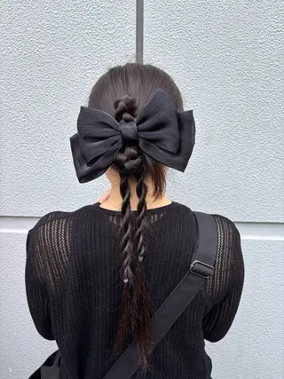 セミロング ヘアアレンジ 穂積 未優のヘアスタイル