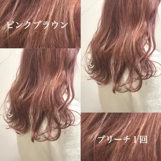 ロング カラー パーマ ヘアアレンジ ゆさこのか ダブルカラー／縮毛のヘアスタイル